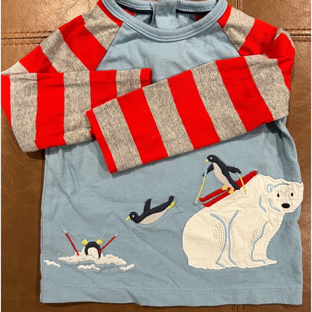 Baby Boden Polar bear Long Sleeve